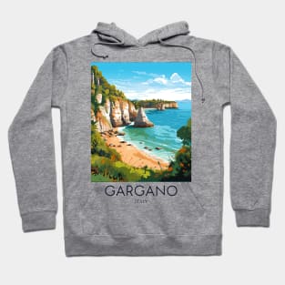 A Pop Art Travel Print of Gargano - Italy Hoodie